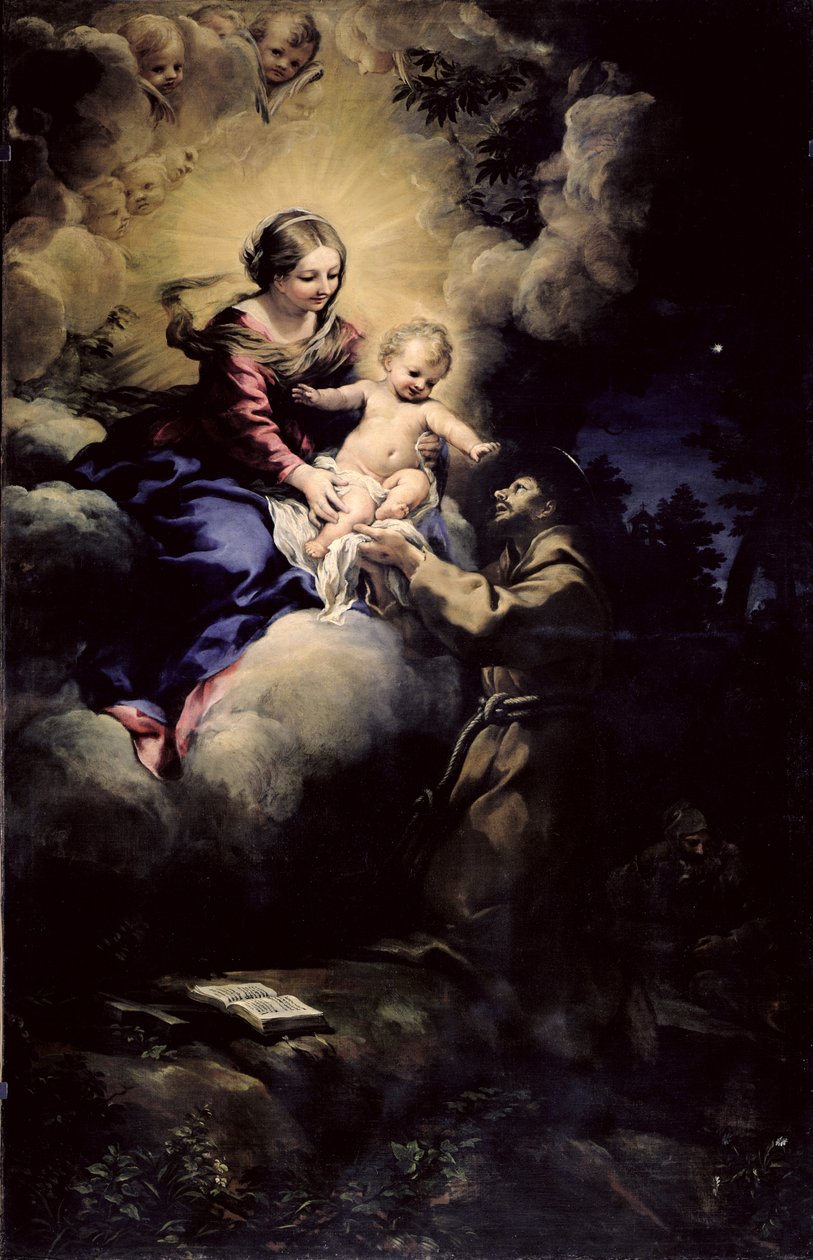 Navštívení svatého Františka, 1641 od Pietro da Cortona