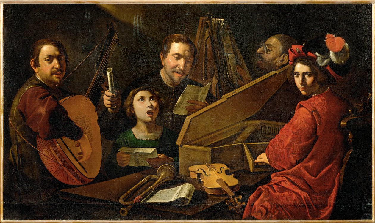 Koncert hudebníků a zpěváků ... od Pietro (attr. to) Paolini