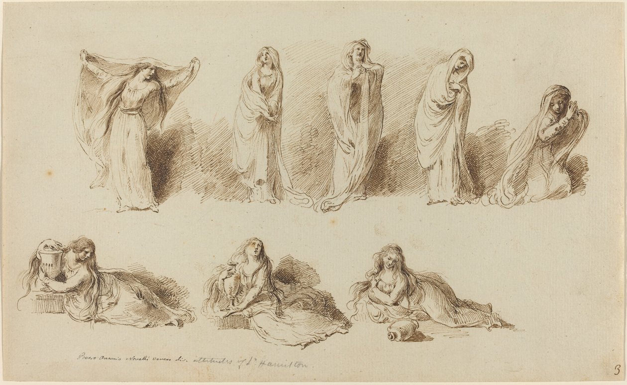 Postoje lady Hamiltonové od Pietro Antonio Novelli