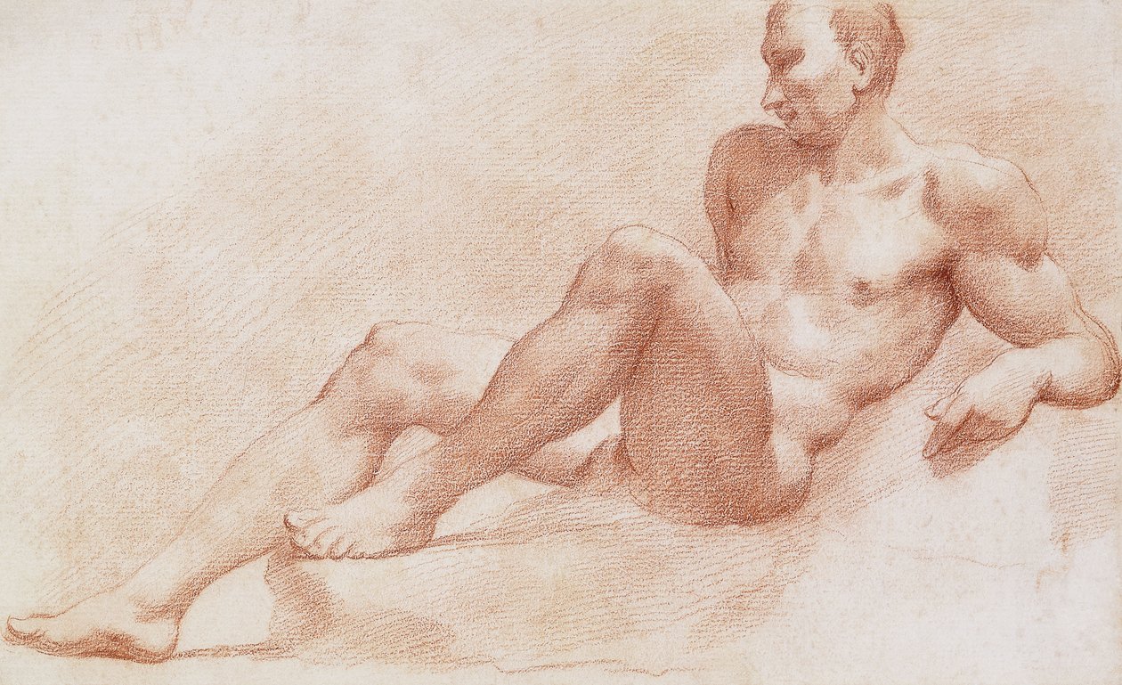 ležící akt, od Pietro Dandini