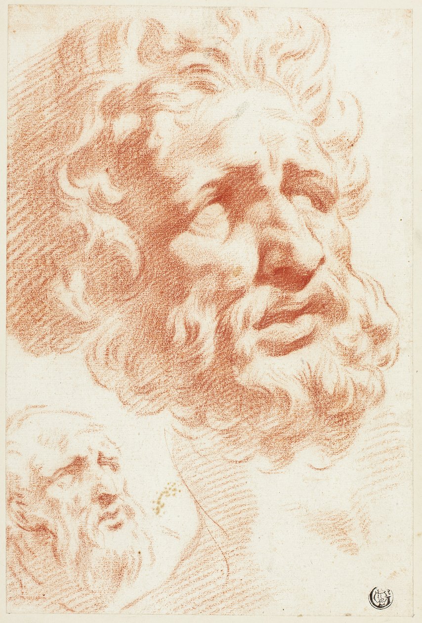 Dvě vousaté hlavy od Pietro Dandini