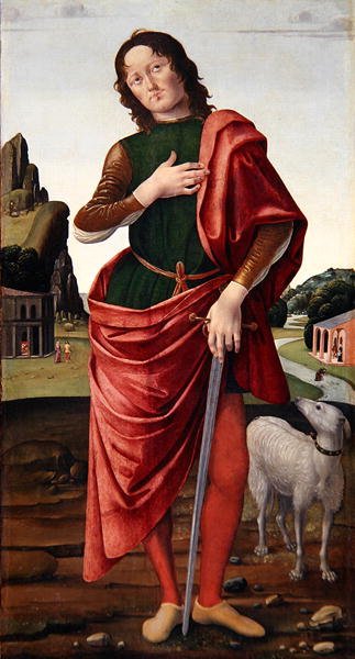 St. Julian the Hospitaller (olej na plátně) od Pietro Donzelli