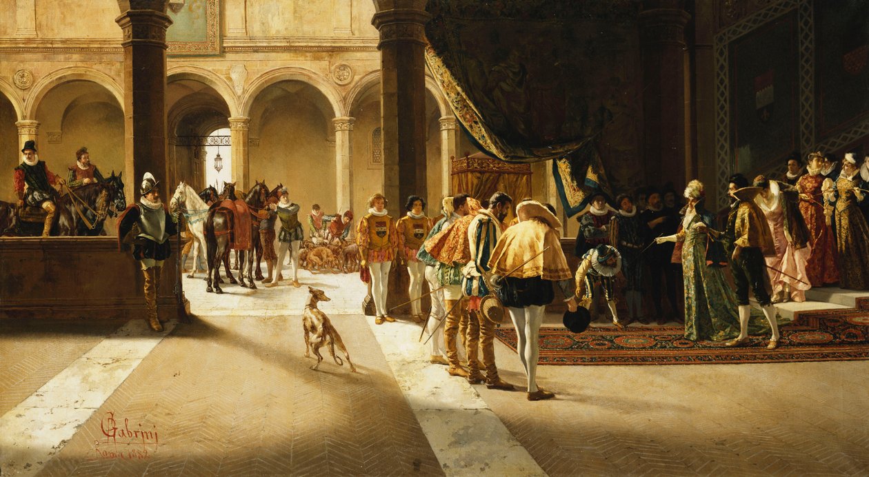 Příjezd, 1882 od Pietro Gabrini