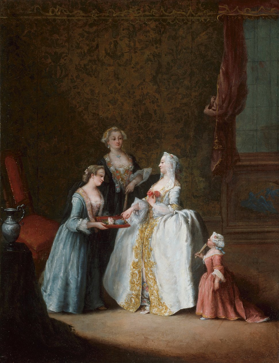 Dáma na její toaletě, konec 1740. od Pietro Longhi