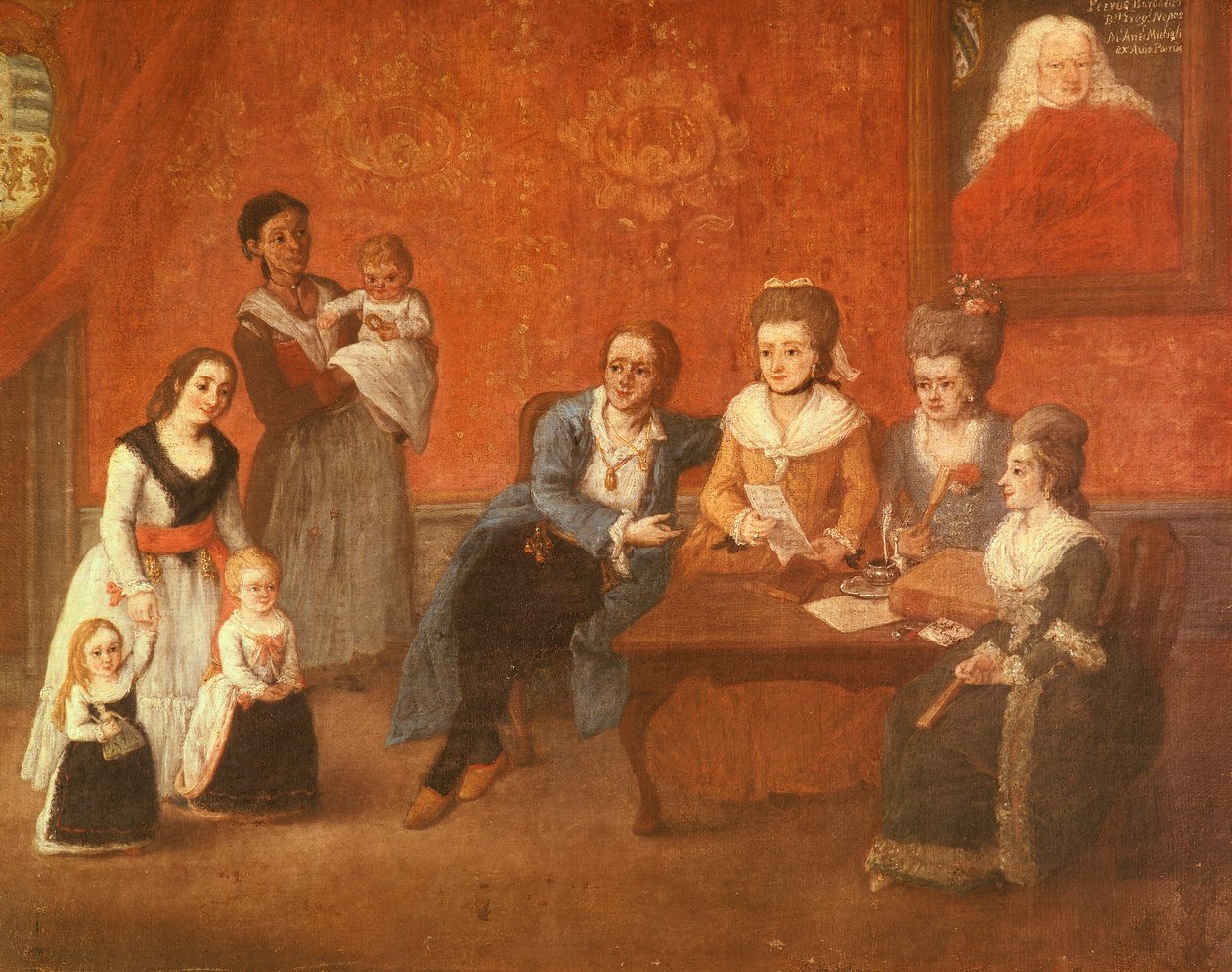 Rodina Michielů, kolem roku 1780 (olej na plátně) od Pietro Longhi