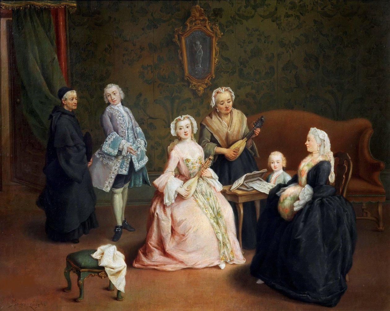 Rodinný koncert Concerto familiare, 1750-1752. od Pietro Longhi
