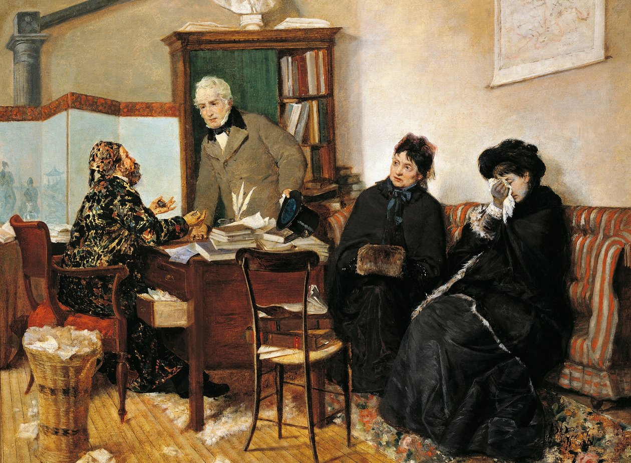U notáře, Pietro Pajetta (1845-1911) od Pietro Pajetta