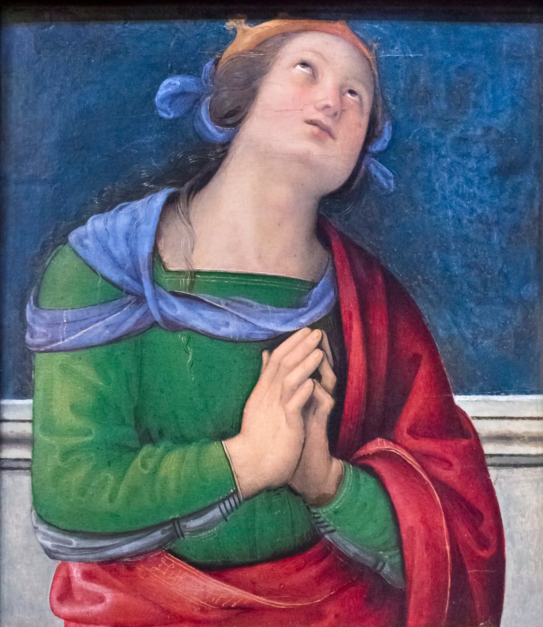 Svatá Flavia (olej na dřevě) od Pietro Perugino