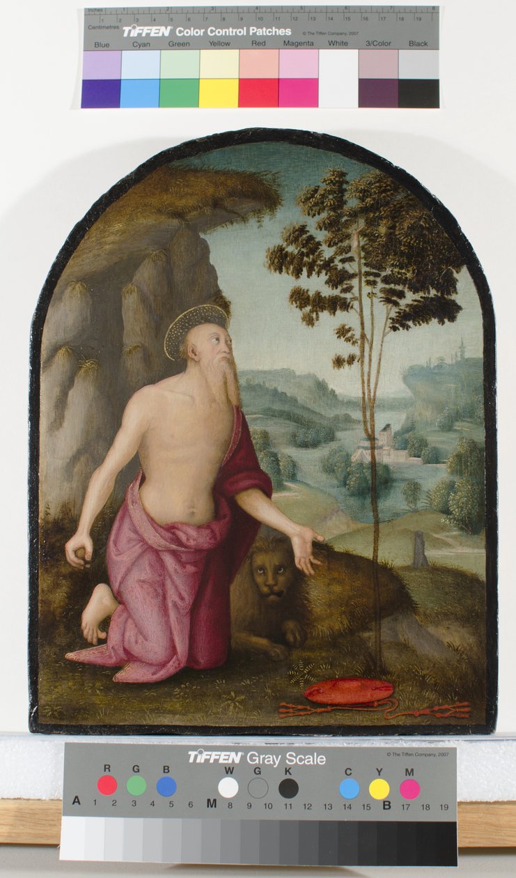 Svatý Jeroným v divočině, kolem 1510-15 od Pietro Perugino