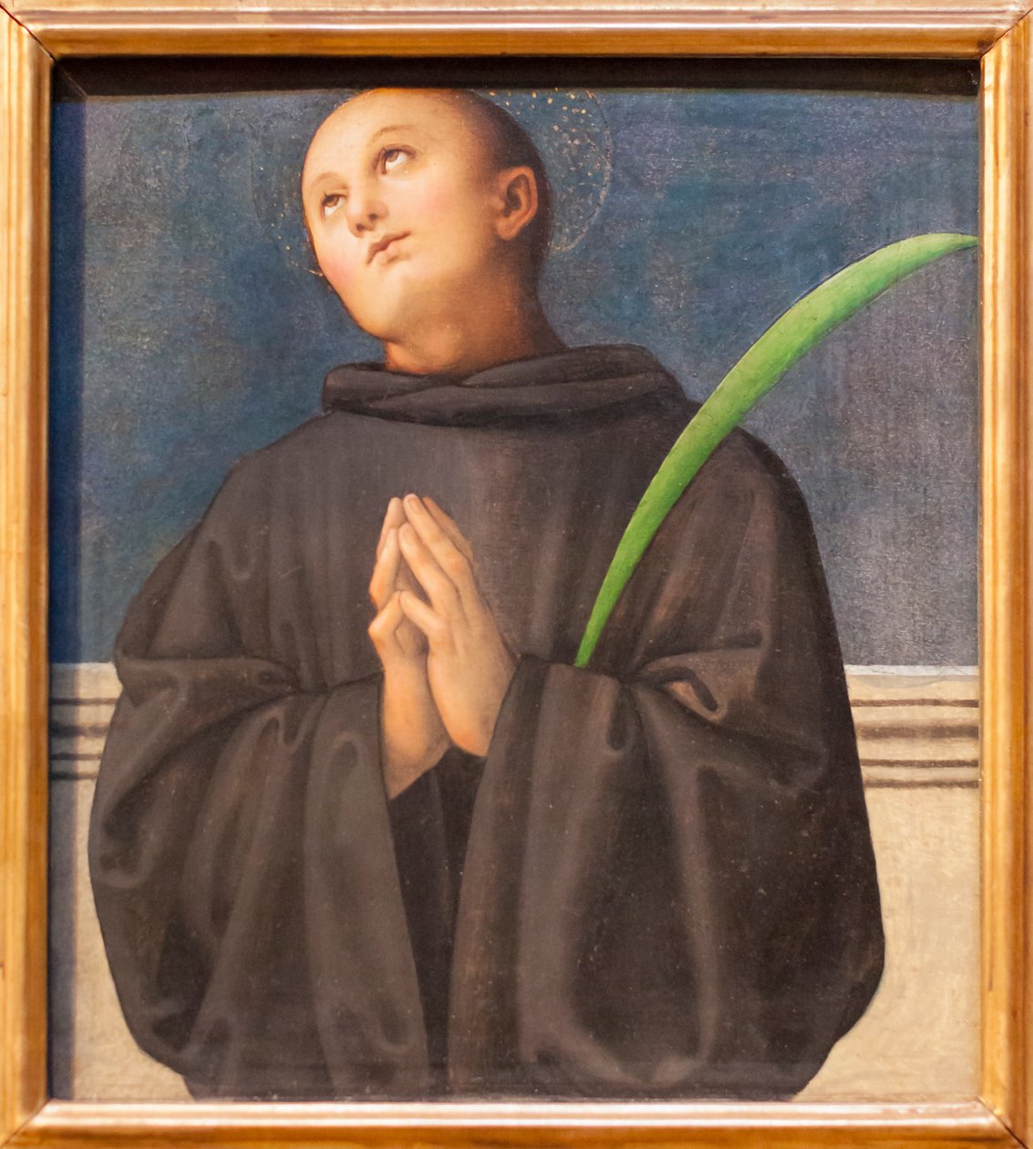 St Placidus (olej na dřevě) od Pietro Perugino