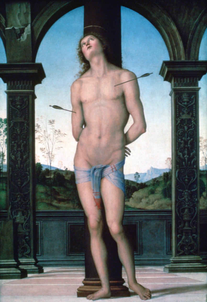 Svatý Šebestián, c1470-1523 od Pietro Perugino