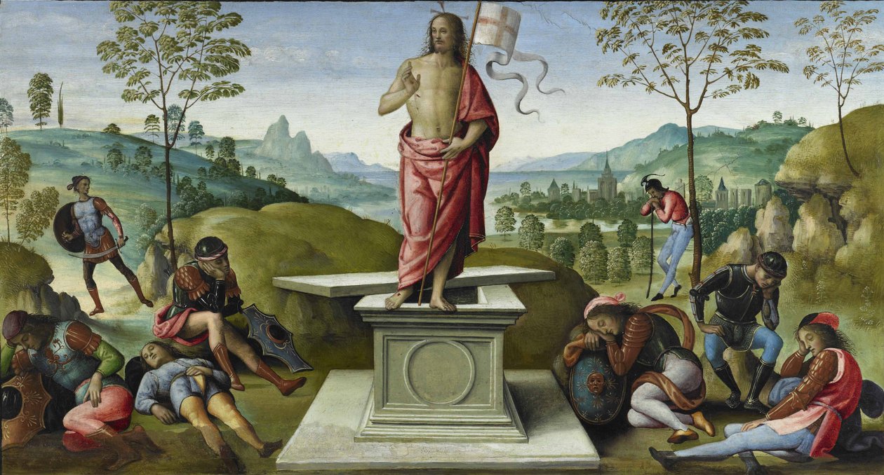 Vzkříšení, 1496-1500 od Pietro Perugino