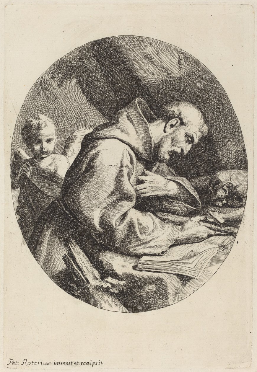 Svatý František od Pietro Antonio Rotari