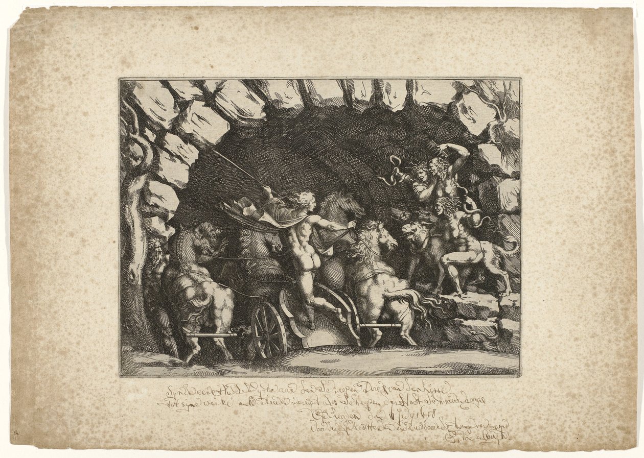 Pluto vstupuje do podsvětí od Pietro Sante Bartoli