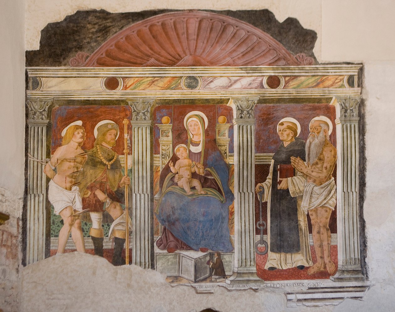 Freska od Pietro da Vicenza