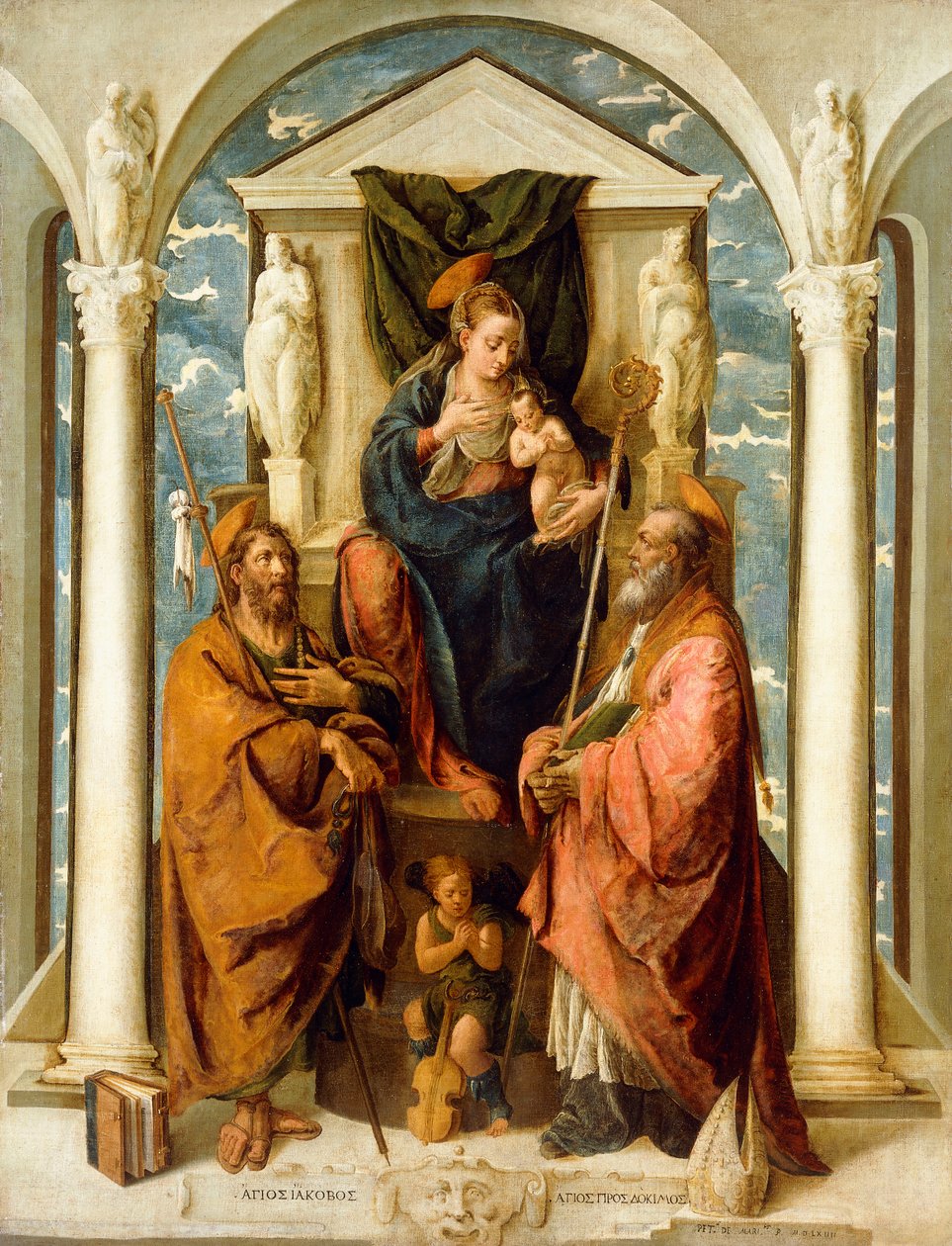 Madonna a dítě na trůnu od Pietro de Marascalchi