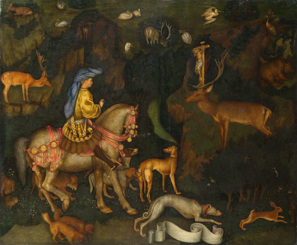 Vize svatého Eustace od Antonio Pisanello