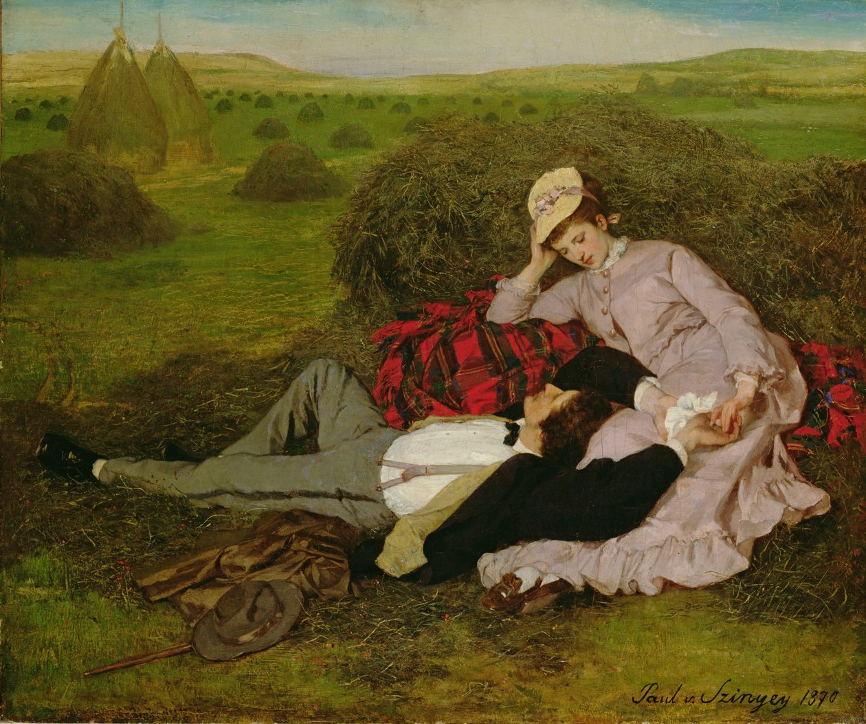 Milenci, 1870 od Pál Szinyei Merse
