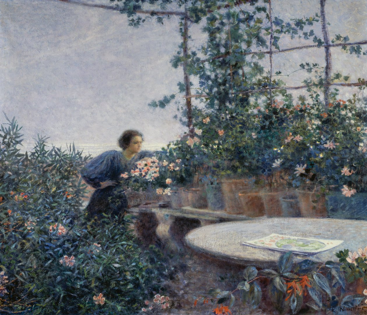 Večer od Plinio Nomellini