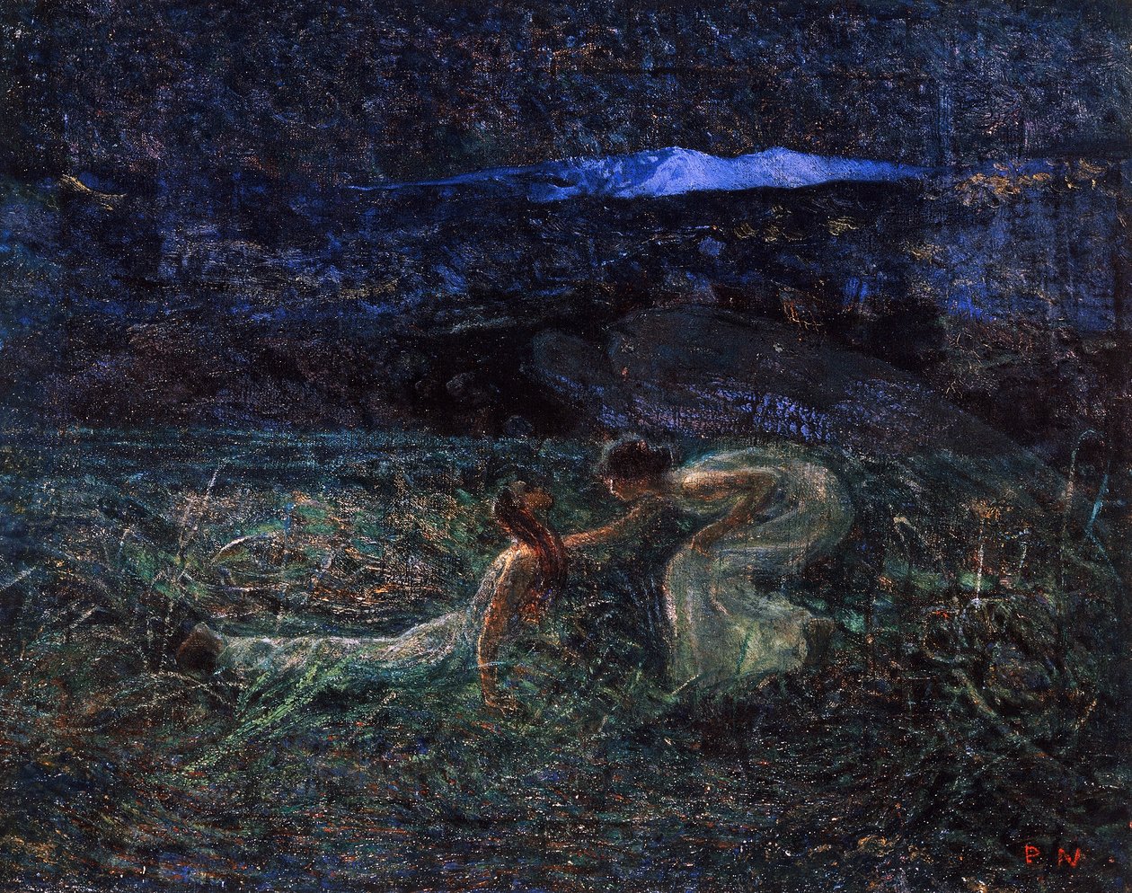 Symfonie Měsíce od Plinio Nomellini