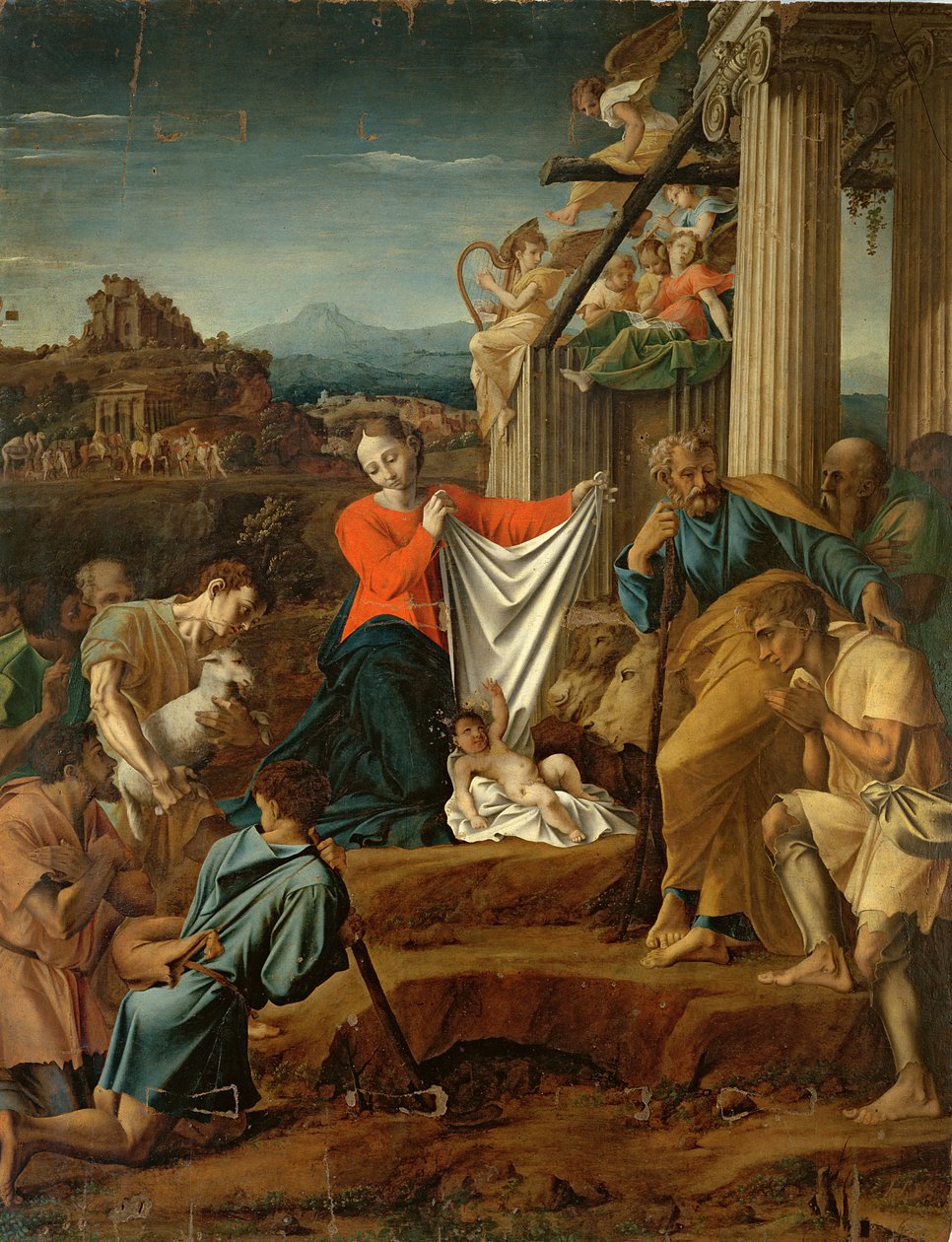 Narození od Polidoro da Caravaggio