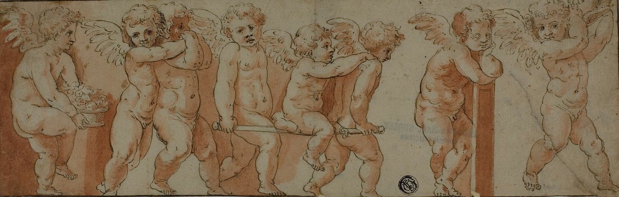 Vlys s osmi putti od Polidoro da Caravaggio
