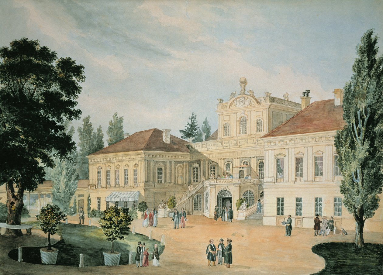 Pulawy Palace, 1842 (wc na papíře) od Polish School
