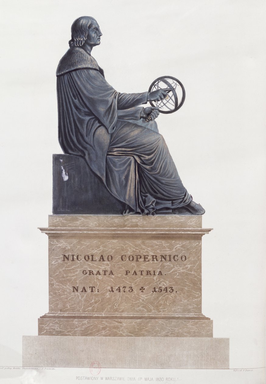 Socha Mikuláše Koperníka (1473-1543) 1854 od Polish School