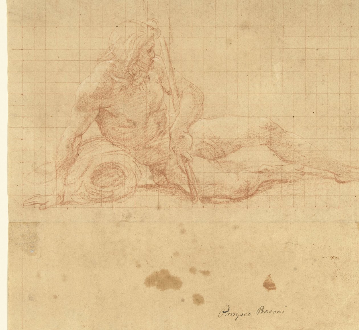 Ležící říční bůh od Pompeo Batoni