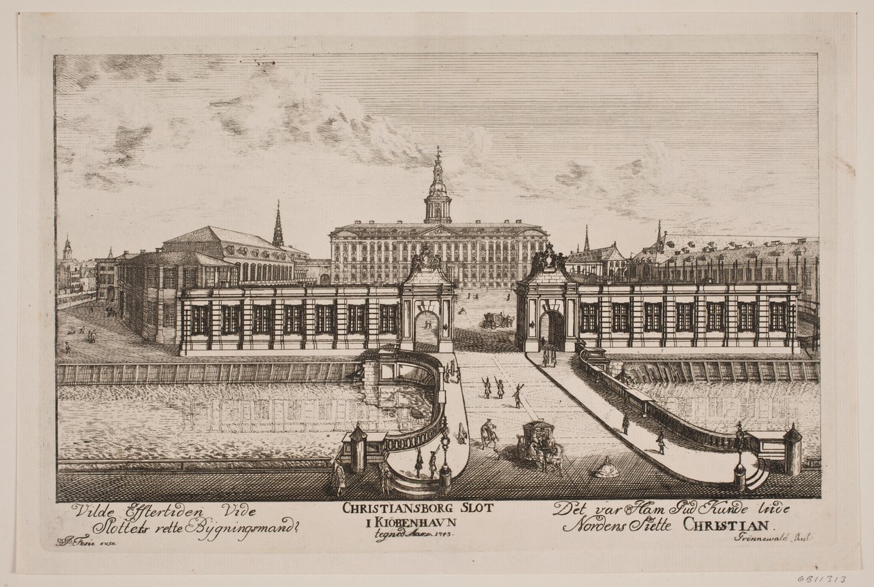 Zámek Christiansborg od Poul Isac Grønvold