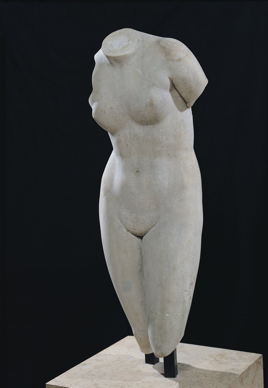 Torzo Venuše z Cnidos (mramor) od Praxiteles