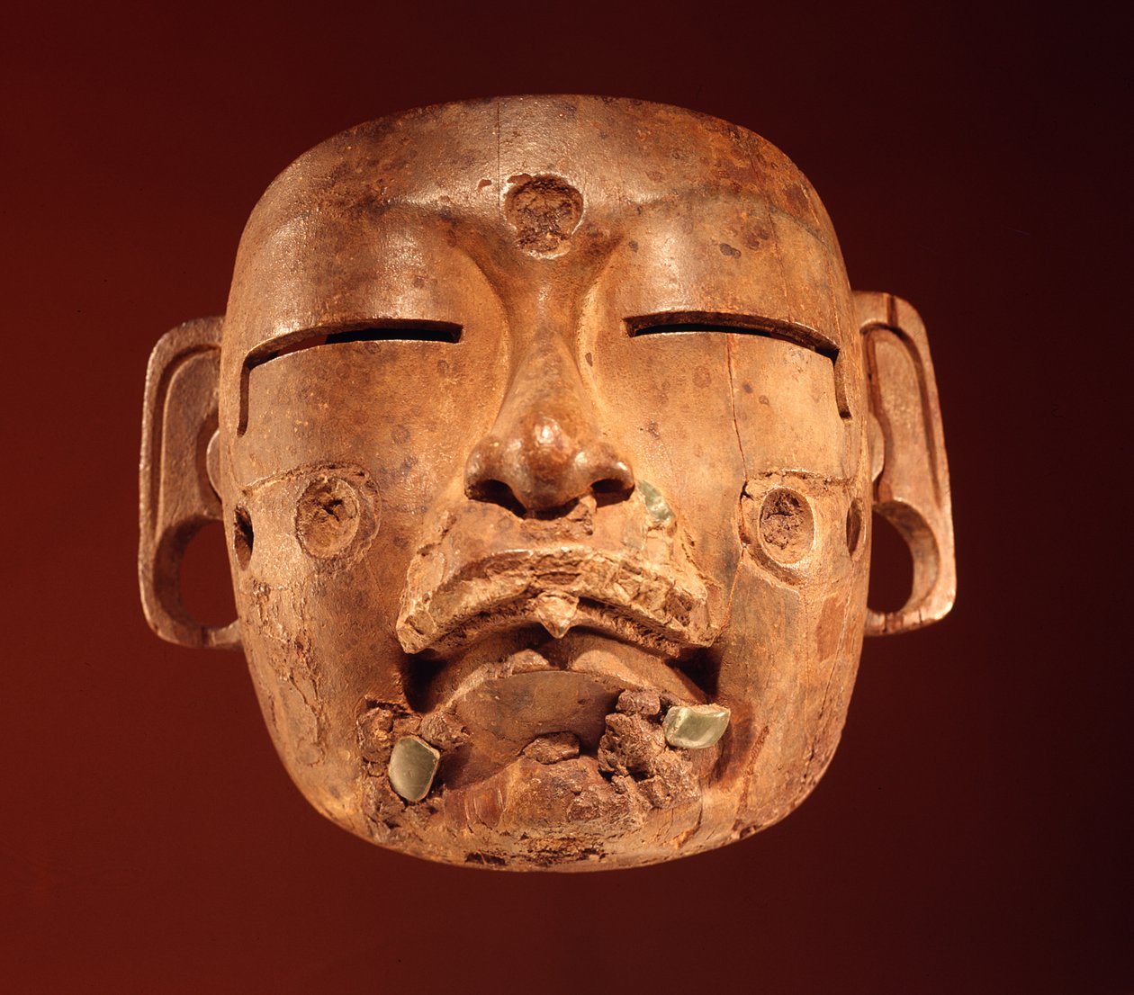 Maska, olmécká kultura (dřevo) od Pre Columbian