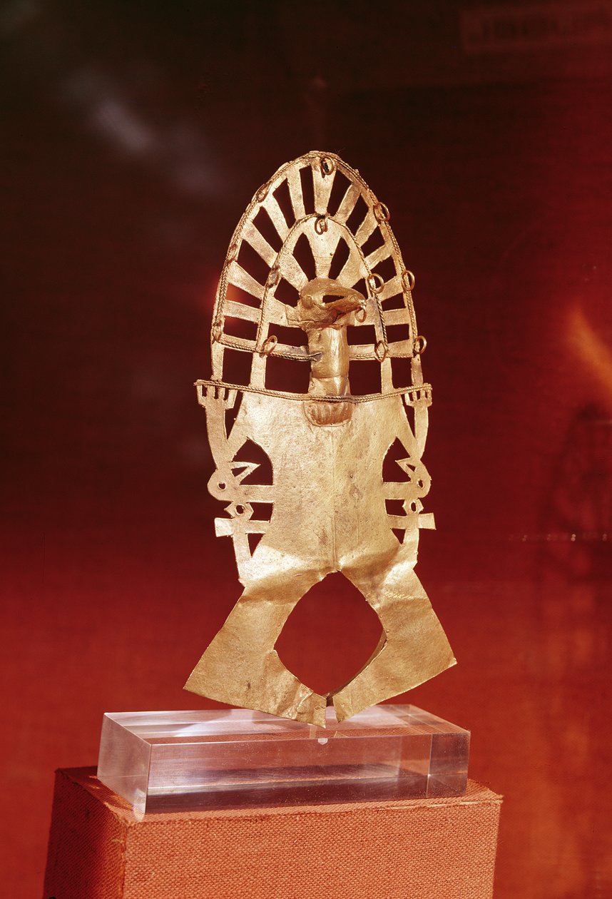Pectoral, Muisca Culture, 1100-1500 (zlato) od Pre Columbian