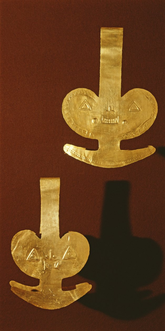 Dekorativní talíře (zlaté) od Pre Columbian
