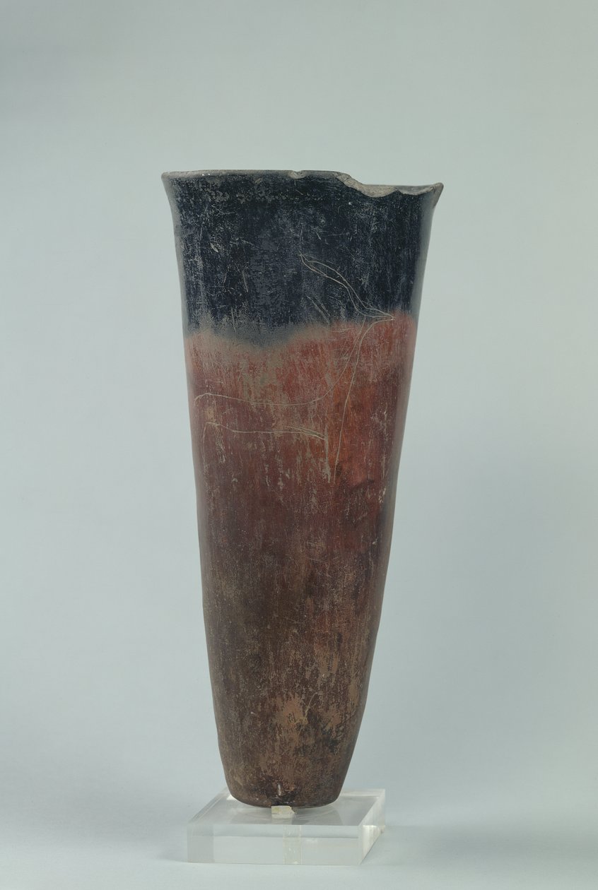 Váza s černým vrcholem, období Naqada I-II (keramika) od Predynastic Period Egyptian
