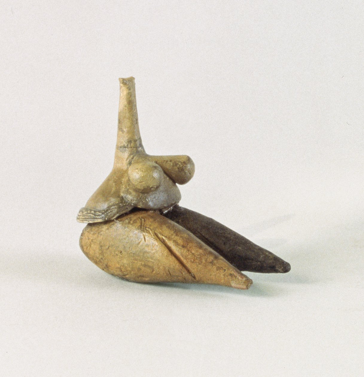 Figurka nahé ženy, známá jako Sarabská Venuše, z Tappeh Sarab, Írán od Prehistoric