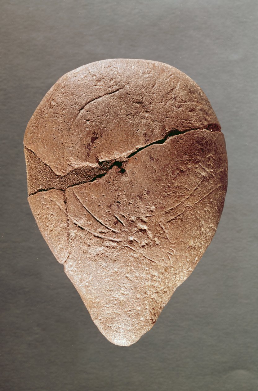 Lampa zdobená kozorožcem, z Dordogne, cca 12000 př.nl od Prehistoric