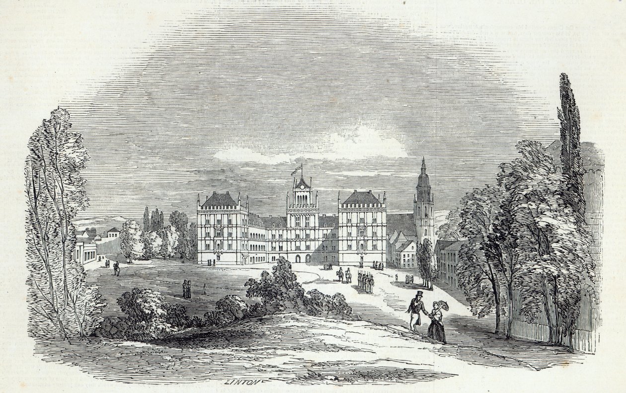 Palác Ehrenburg v Coburgu, vyrytý W. J. Lintonem, z „The Illustrated London News“, 30. srpna 1845 od Prince Albert of Saxe Coburg and Gotha