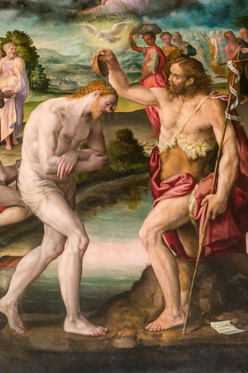 Křest Kristův od Jana od Prospero Fontana