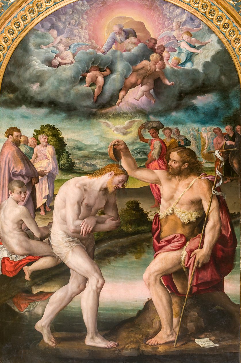 Křest Kristův od Jana od Prospero Fontana