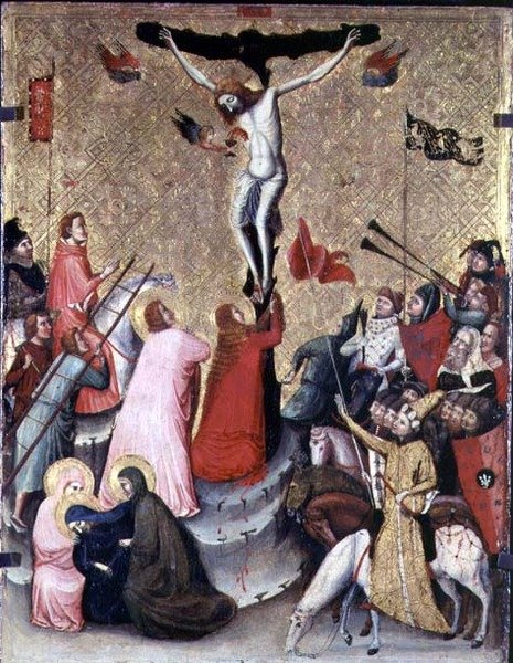 Ukřižování (panel) od Pseudo Jacopino di Francesco