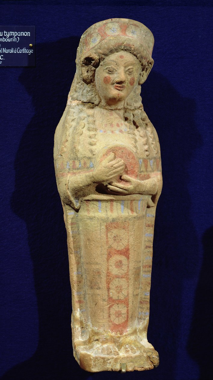 Soška hudebníka (polychromovaný kámen) od Punic