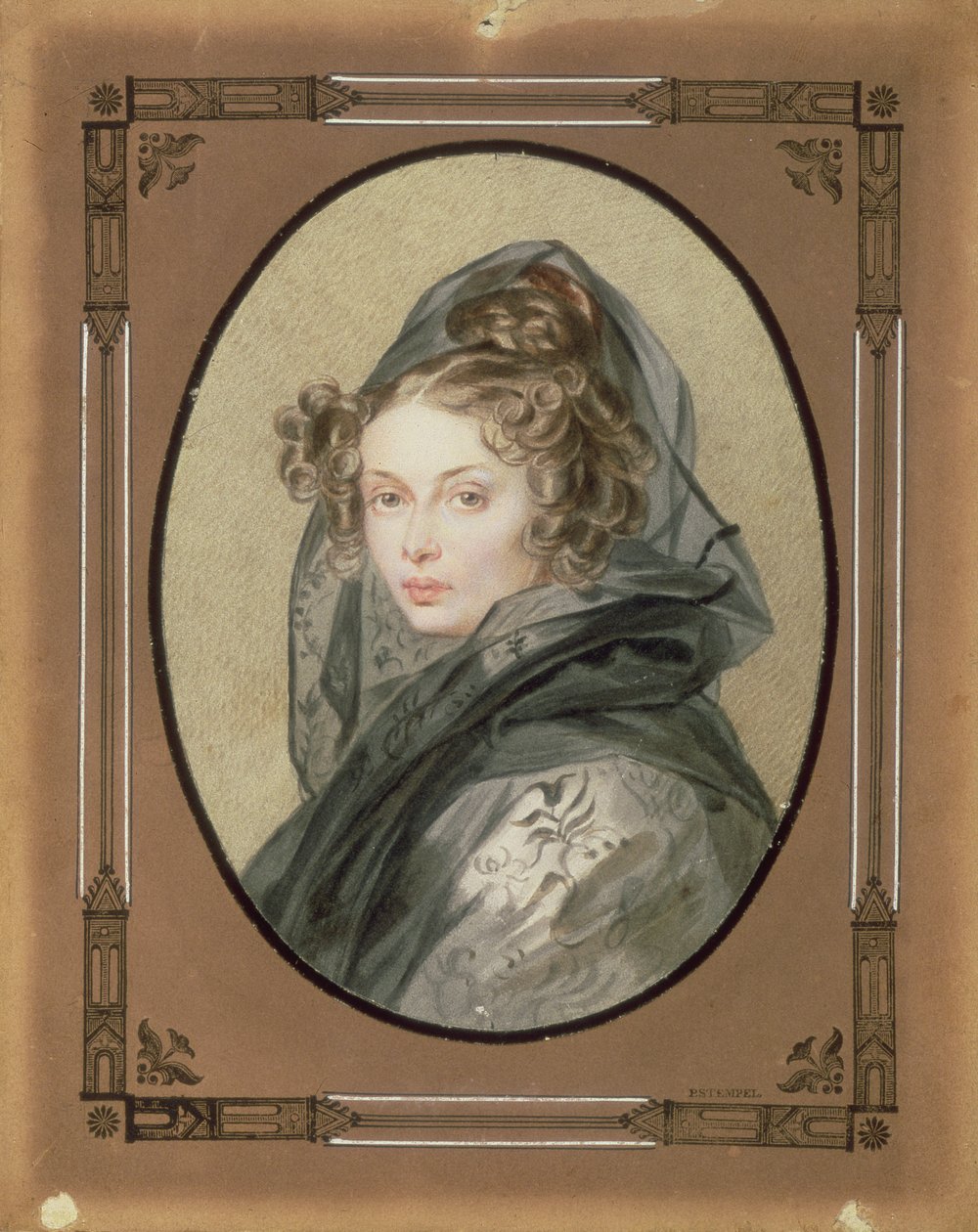 Portrét Alexandry Grigorievny Muravyové (1804-32), 1825 (viz 74426) od Pyotr Fyodorovich Sokolov