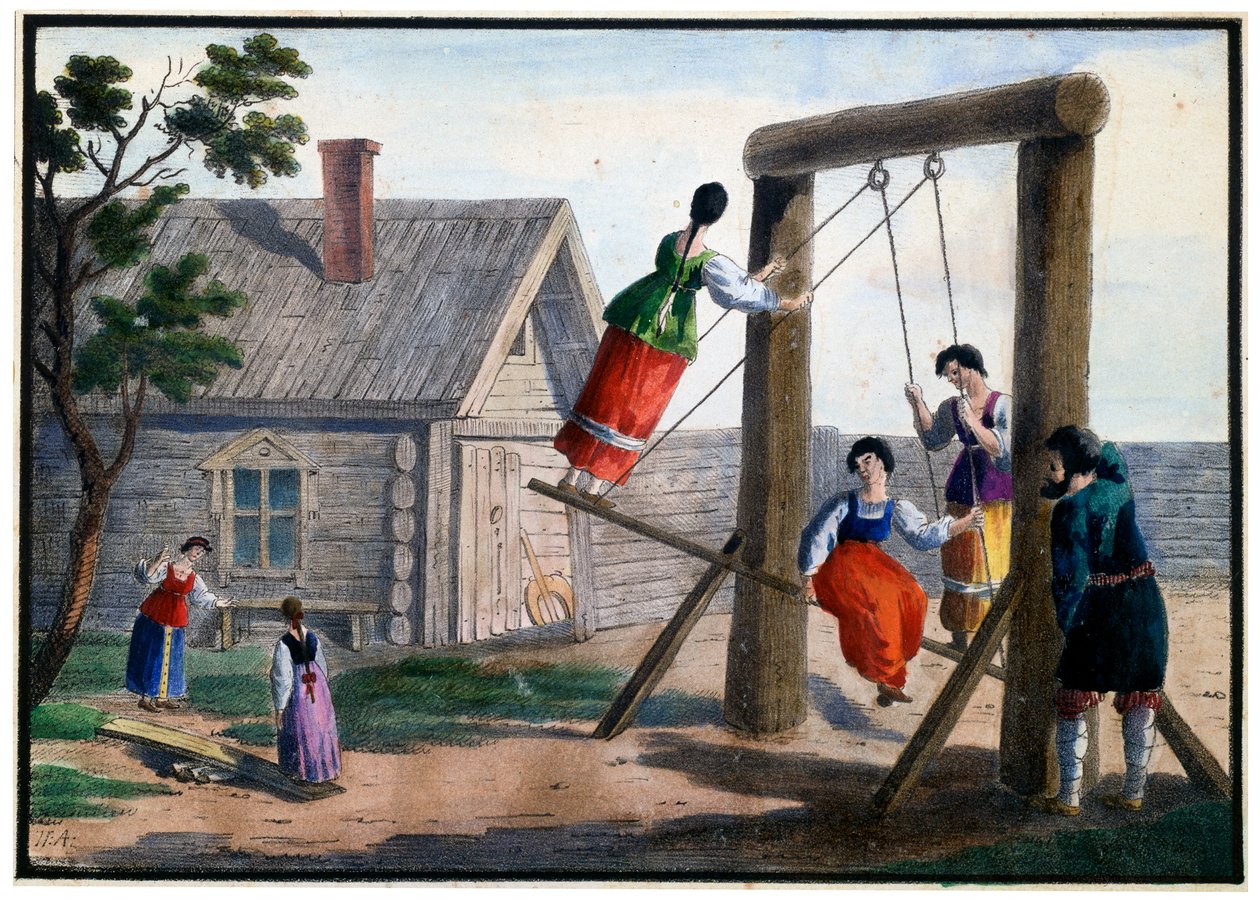 Venkovské zábavy, 1825. od Pyotr Alexandrov