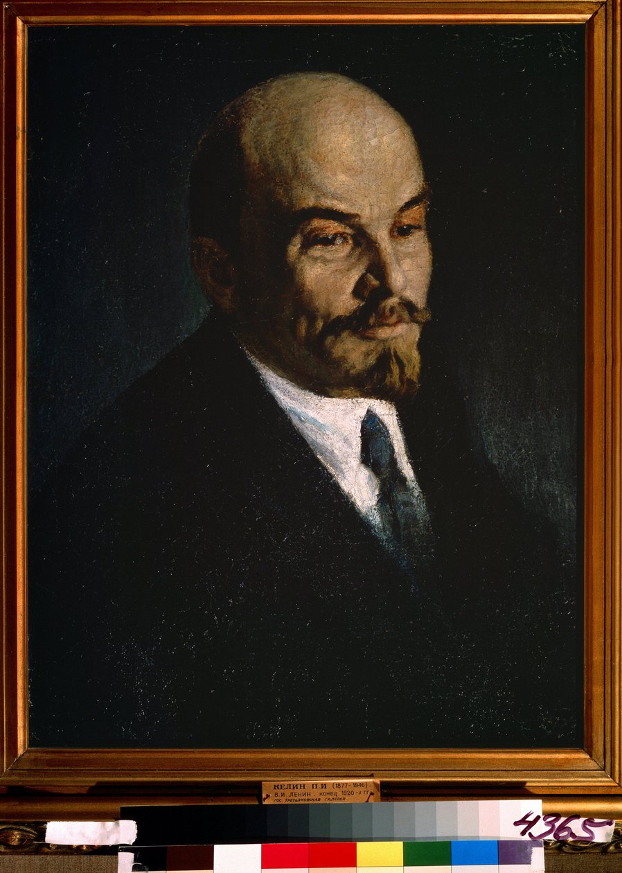 Portrét Vladimíra Lenina od Pyotr Ivanovich Kelin