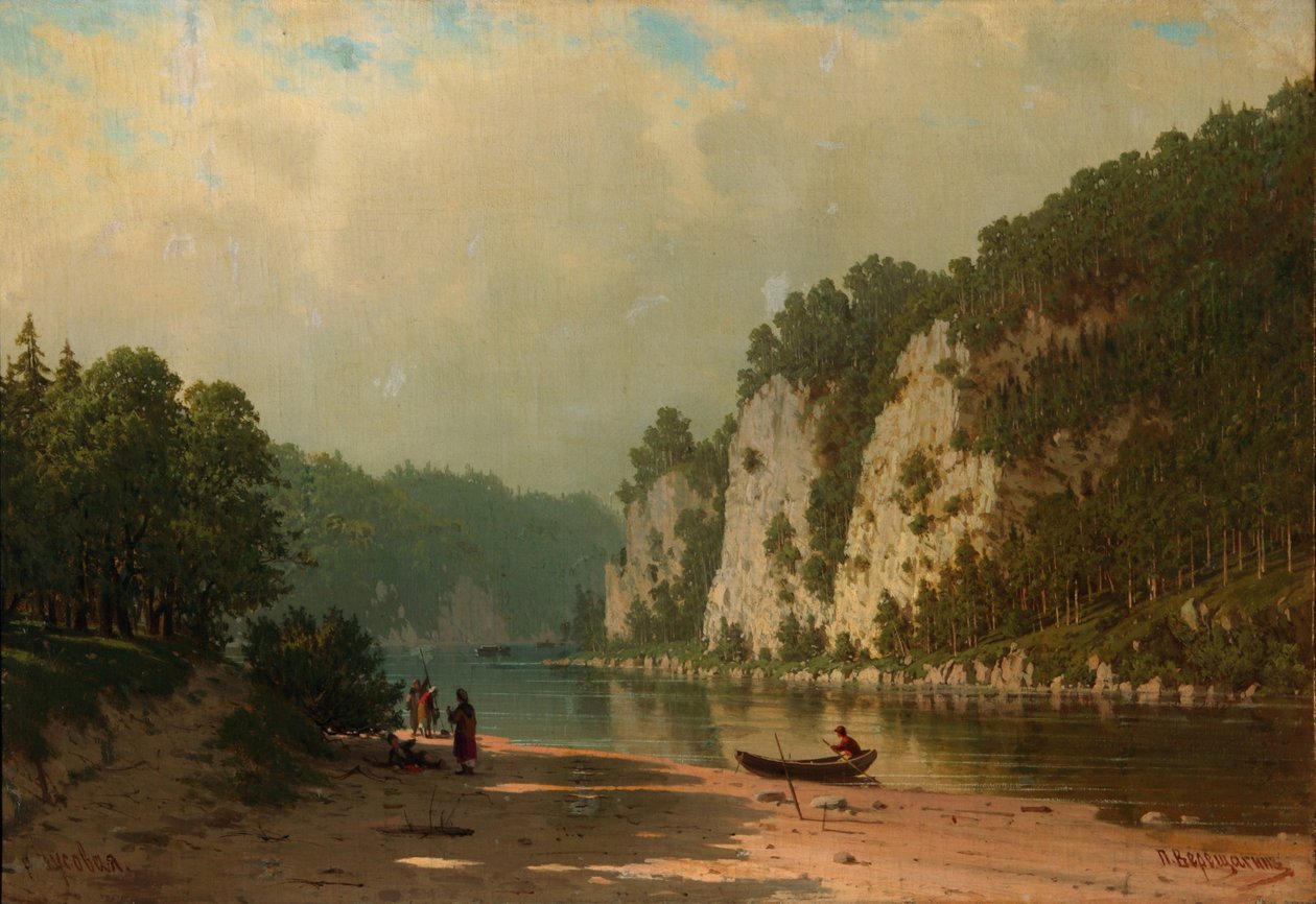 Řeka Chusovaya od Pjotr ​​​​Petrowitsch Wereschtschagin