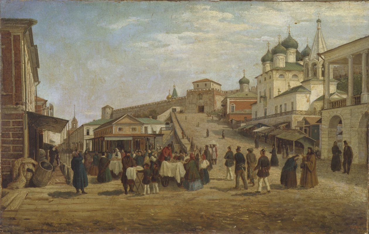Pohled na Nižnij Novgorod, 1867 od Pjotr ​​​​Petrowitsch Wereschtschagin