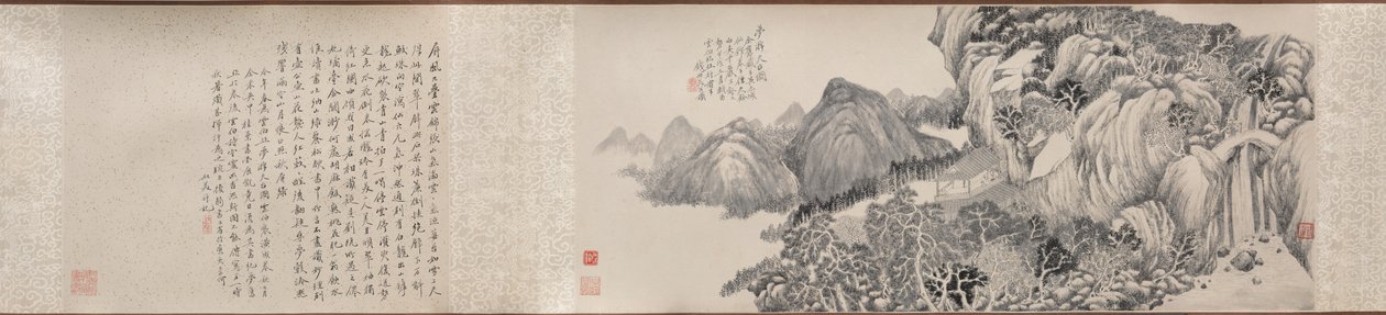 Cesta snů na horu Tiantai, 1814. od Qian Du
