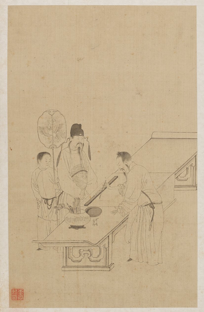 Postavy od Qing Dynasty Chinese School