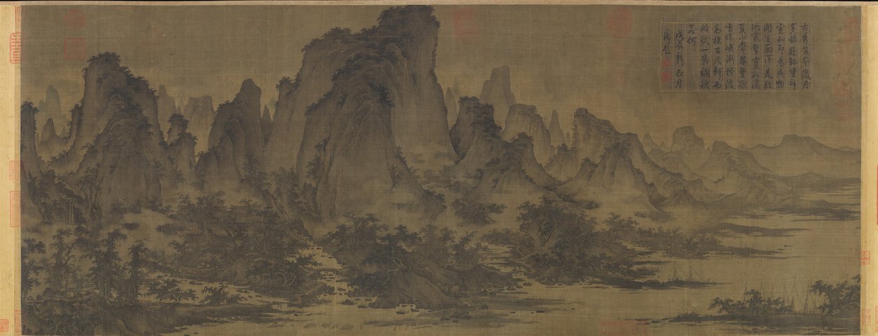 Letní hory, ca. 1050. od Qu Ding